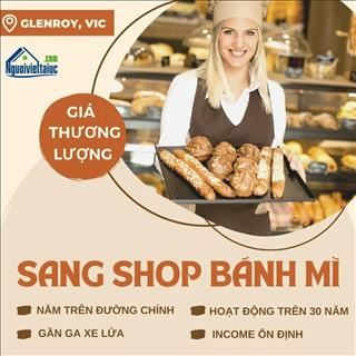 Cần sang shop bánh mì vùng tây bắc Melbourne