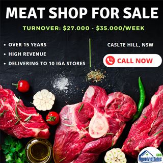 High-revenue meat shop for sale in Castle Hill, NSW.