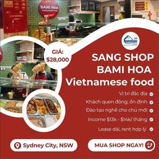 Sang shop Bami Hoa Vietnamese food, vị trí siêu đẹp tại Sydney