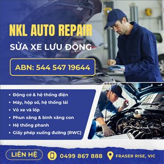 NKL AUTO REPAIR - Sửa Xe Lưu Động Nhanh Chóng, Tiện Lợi Tại Victoria