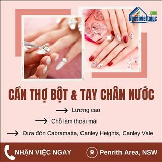 Shop nails ở Penrith, NSW cần thợ chân tay nước,thợ bột full time