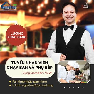 Nhà hàng vùng Camden, NSW cần thợ xào và phụ bếp