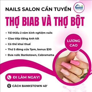 Cần gấp thợ Biab và thợ bột, lương cao, có xe đưa rước
