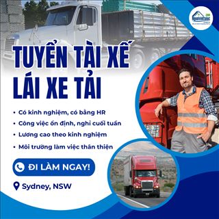 Cần tuyển tài xế xe tải bằng HR làm việc full time