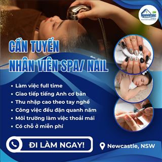 Cần tuyển nhân viên Spa và Nail - Thu nhập ổn định, bao chỗ ở