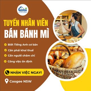 Shop Tại Coogee Cần Tuyển Nhân Viên Bán Bánh Mì & Phụ Việc