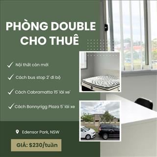 Dư phòng double mới xây cho thuê vùng Edensor Park, NSW 